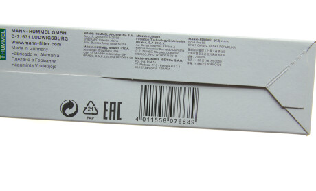 Фото 5 - Фільтр салону MANN FP 2847/1 (FP28471)