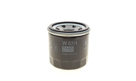 Фото 3 - Масляный фильтр MANN W 67/1 (W671)