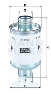 Фільтр масляний - MANN W8032
