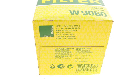 Фото 5 - Масляний фільтр MANN W 9050 (W9050)