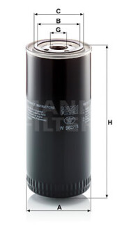 Фото 2 - Масляний фільтр MANN W 962/15