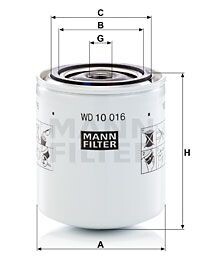 Фільтр гідравлічний - MANN WD10016