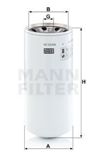 Фільтр гідравлічний - MANN WD13006X