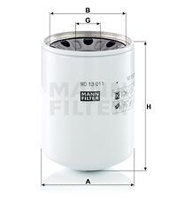 Фільтр гідравлічний - MANN WD13011X