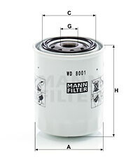 Фото 2 - Масляный фильтр MANN WD8001