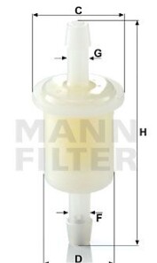 Топливный фильтр - MANN WK 21 (10)
