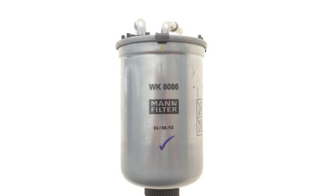 Фільтр паливний Skoda Rapid 1.6TDI 11-/VW Polo 1.2TDI 10-14/1.4TDI 14- - MANN WK 8086