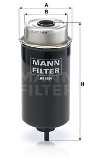 Фото 3 - Топливный фильтр MANN WK8184