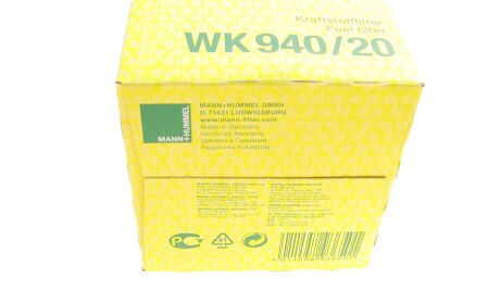 Фото 6 - Паливний фільтр MANN WK 940/20 (WK94020)