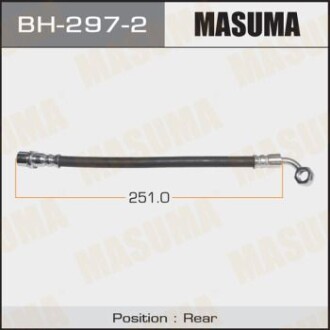 Шланг тормозной задний левый Toyota Land Cruiser Prado (02-09) (BH-297-2) - MASUMA BH2972