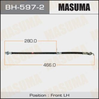 Шланг тормозной (BH-597-2) - MASUMA BH5972