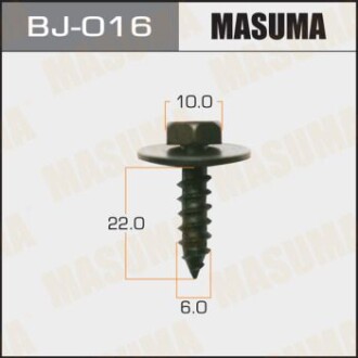 Саморез 6x22 мм (комплект 6 шт) Toyota/Lexus (BJ-016) - (7586106011, 90159W0026, 5387547030) MASUMA BJ016