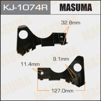 Кронштейн бампера переднего правый Toyota Corolla (02-07) (KJ-1074R) - MASUMA KJ1074R