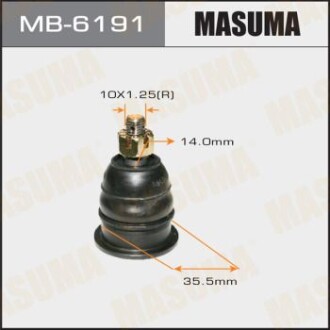 Опора шаровая передн верхн EG#, EH1, EK#, EJ7 HONDA ACCORD IX 2.4 (MB-6191) - MASUMA MB6191