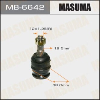 Опора шаровая переднего рычага Subaru Forester (02-), Impreza (07-16), Legacy, Outback (03-), XV (11-) (MB-6642) - MASUMA MB6642