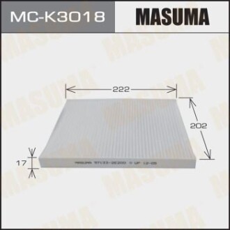 Фильтр салона AC-003 HYUNDAI/ TUCSON/ V2000 V2700 04-06 (MC-K3018) - MASUMA MCK3018