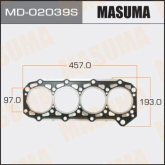 Прокладка ГБЦ (MD-02039S) - (11044VC100, 7701058029) MASUMA MD02039S