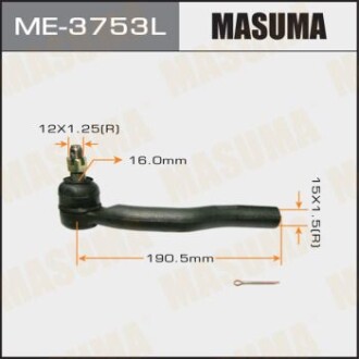 Наконечник кермовий лівий Toyota Camry (03-) (ME-3753L) - MASUMA ME3753L