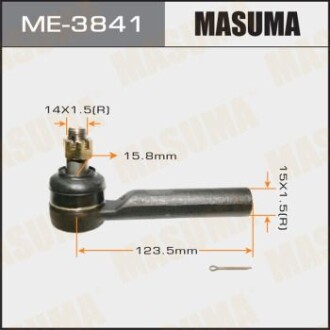 Наконечник рулевой HILUX SURF RZN21#, VXN21#TOYOTA FORTUNER (04-15), TOYOTA 4_RUNNER (02-09) (ME-3841) - MASUMA ME3841