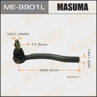 Наконечник рулевой лев MAZDA CX7, CX9 07- - MASUMA ME9901L