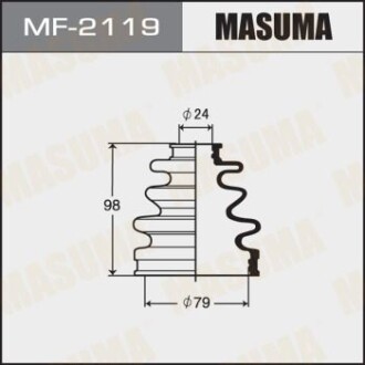 Пильовик ШРКШ зовнішнього Mazda 6 (12-)/ Toyota Corolla (00-06), Prius (00-05) (MF-2119) - (0443812190) MASUMA MF2119