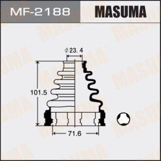 Пильовик ШРКШ внутрішнього Toyota Camry (01-11), Corolla (01-04), Highlander (00-07), RAV 4 (00-) (MF-2188) - MASUMA MF2188