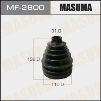 Пыльник ШРУСа MF-2800 (пластик) + спецхомут (MF-2800) - (0443760050, 0442760092, 0442760090) MASUMA MF2800