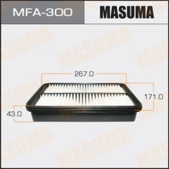 Фильтр воздушный TOYOTA COROLLA 1.8 (01-07) (MFA-300) - MASUMA MFA300