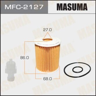 Фильтр масляный (вставка) Toyota Avensis (06-15), FJ Cruiser (10-), Land Cruiser Prado (06-), RAV 4 (05-) (MFC-2127) - MASUMA MFC2127