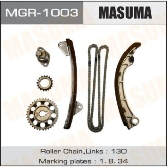 Ремкомплект цепи ГРМ Toyota (1ZZ-FE, 3ZZ-FE, 4ZZ-FE) (MGR-1003) - MASUMA MGR1003