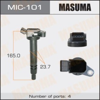 Котушка запалювання Toyota Camry, RAV 4 2.5 (09-), Venza 2.7 (09-16) (MIC-101) - MASUMA MIC101