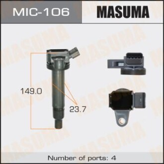 Котушка запалювання Toyota Land Cruiser, Sequoia, Tundra 4.7 (-12) (MIC-106) - MASUMA MIC106