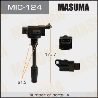 Катушка зажигания (MIC-124) - MASUMA MIC124