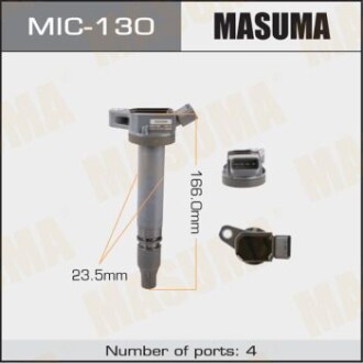 Котушка запалювання Toyota Auris, Corolla, Yaris 1.3 (-18) (MIC-130) - MASUMA MIC130