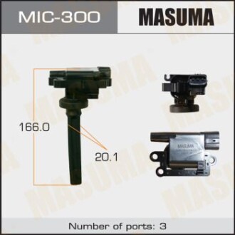 Катушка зажигания Mitsubishi Lancer 1.6 (-13) (MIC-300) - MASUMA MIC300