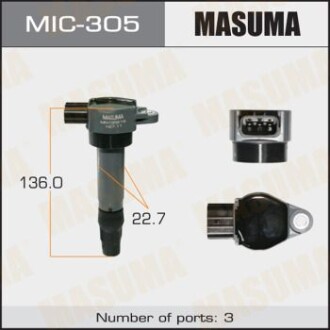 Катушка зажигания (MIC-305) - (mn195452, mn195616, 13515oo18o) MASUMA MIC305