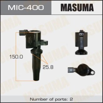 Котушка запалювання MAZDA 3/LF-DE, L3-VE, L3-DE (MIC-400) - (4M5E12A366AA, 1224925, 1322402) MASUMA MIC400