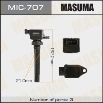 Катушка зажигания (MIC-707) - (h006T11371) MASUMA MIC707