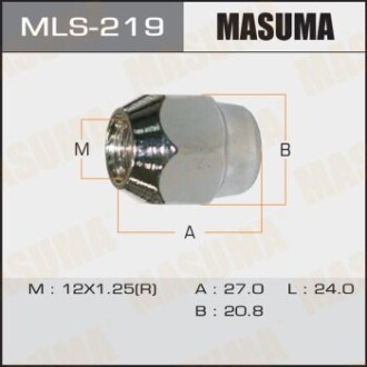 Гайка колеса (MLS-219) - (4022401J0A, 4022401J00, 4022443N00) MASUMA MLS219