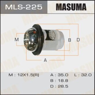 Гайка колеса (MLS-225) - MASUMA MLS225