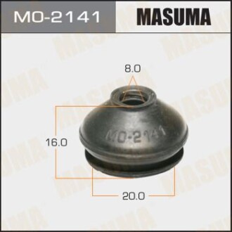 Пыльник опоры шаровой 8х20х16 HONDA CIVIC IX (12-20), HONDA ACCORD IX 2.4 (14-19) (MO-2141) - MASUMA MO2141