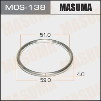 Кольцо глушителя (MOS-138) - (18212SA7003, 2069151E01, 18212SG9600) MASUMA MOS138