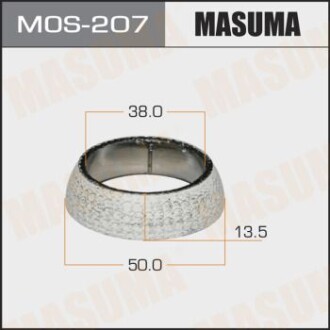 Кольцо глушителя графитовое Toyota Corolla (00-08), Prius (03-11) (38x50x13,5) (MOS-207) - MASUMA MOS207