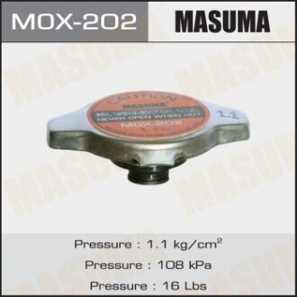 Кришка радіатора Honda/ Lexus/ Mazda/ Mitsubishi/ Subaru/ Suzuki/ Toyota 1.1 bar (MOX-202) - MASUMA MOX202