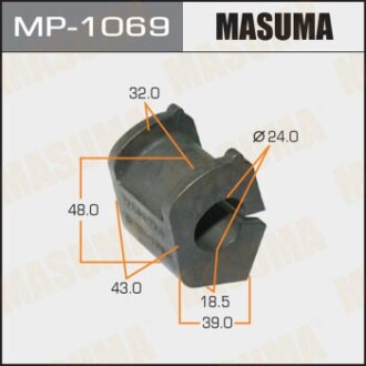 Втулка стабилизатора переднего (Кратно 2) Toyota Yaris (05-) (MP-1069) - (488150D100) MASUMA MP1069