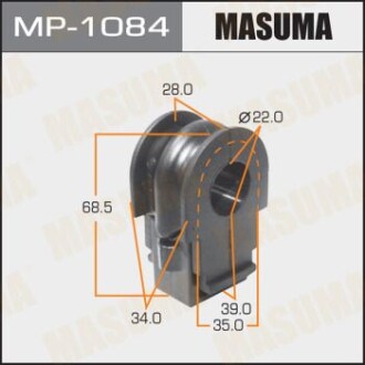 Втулка стабілізатора переднього (Кратно 2) Nissan Qashqai (15-), X-Trail (07-) (MP-1084) - MASUMA MP1084