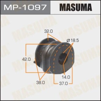 Втулка стабілізатора заднього (Кратно 2) Nissan Qashqai (06-13) (MP-1097) - (54613JD18C, 562302346R) MASUMA MP1097