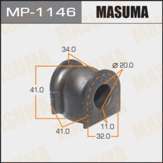 Втулка стабілізатора переднього (Кратно 2) Honda CR-V (06-13), Jazz (09-11) (MP-1146) - MASUMA MP1146