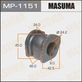 Втулка стабілізатора переднього (Кратно 2) Honda Civic (05-) (MP-1151) - MASUMA MP1151