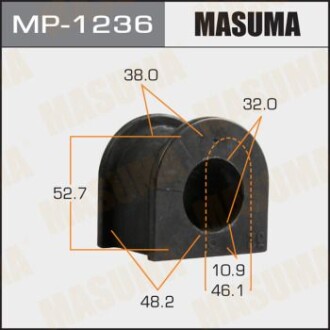 Втулка стабілізатора переднього (Кратно 2) Toyota Hilux (15-) (MP-1236) - MASUMA MP1236